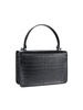 Simone Croc Embossed Satchel