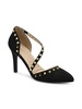 Newly Faux Suede Studded Pumps