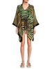 Abstract Mini Cover Up Caftan