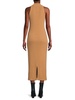 Ribbed 100% Cashmere Maxi Dress