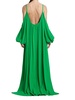 Paloma Exposed Shoulder & Puff Sleeve Maxi Dress