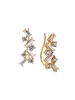 Tezoro 18K Goldplated & Cubic Zirconia Ear Climbers