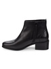 Holis Block Heel Leather Booties