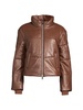 Lorenza Lamb Leather Puffer Jacket