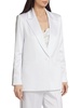 Denny Embellished Twill Single Button Blazer