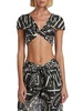 Samel Nomad Printed Poplin Crop Top