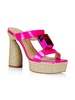 Leather Platform Espadrille Sandals