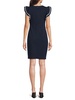 Ruffle Textured Sheath Dress