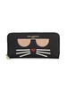 Choupette Continental Faux Leather Wallet