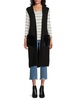 Faux Fur Trim Open Front Cardigan