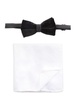 2-Piece Silk Bow Tie & Pocket Square Set