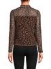 Leopard Print Mesh Top