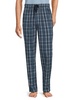 Seersucker Plaid Flat Front Pants