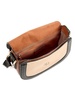 Mini Colorblock Leather Saddle Bag