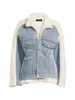 Faux Shearling Denim Jacket