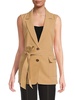 Notch Lapel Belted Vest