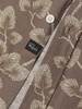 Leaf Print Linen Blend Shirt