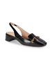 Penley Block Heel Leather Slingback Pumps