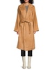 Faux Suede Wrap Coat