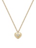 14K Yellow Gold & 0.08 TCW Diamond Heart Pendant Necklace