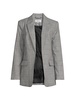 Houndstooth Open Front Blazer