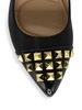 Nena Studded Faux Leather Pumps