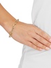 14K Yellow Goldplated Sterling Silver Mariner & Paperclip Link Chain Bracelet