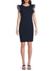 Ruffle Textured Sheath Dress