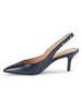 65MM Leather Point Toe Slingback Pumps