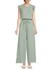 Frill Trim Drawstring Jumpsuit