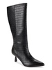 Blair 64MM Croc Embossed Knee-High Boots