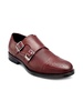 Double Monk-Strap Leather Oxfords