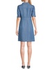 Sparead Collar Denim Shirtdress