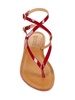 Elsie Leather Trim Flat Sandals