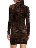 Fira Ruched Velvet Mini Dress