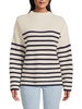 Claudia Striped Merino Wool Blend Sweater