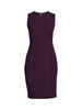 Solid Sleeveless Sheath Dress