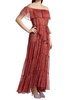 Kiera Paisley Off Shoulder Maxi Dress