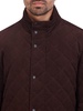 Mockneck Quilted Corduroy Jacket