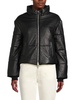 Lorenza Lamb Leather Puffer Jacket