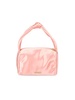 Logo Satin Top Handle Bag