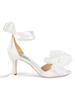 Neryssa Bow Trim Satin Sandals