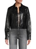 Faux Leather Trucker Jacket