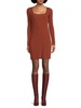 Squareneck Mini Sheath Dress