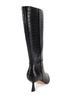 Blair 64MM Croc Embossed Knee-High Boots