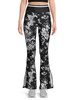 Floral Side Slit High Rise Pants