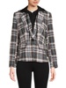 Monte Plaid Dickie Twofer Hoodie Blazer