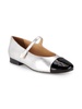 Cap Toe Metallic Mary Janes