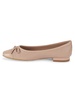 Danielle Faux Leather Perforated Bow Ballet Flats