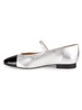 Cap Toe Metallic Mary Janes